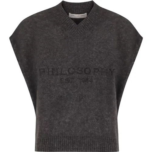 Knitwear > V-neck Knitwear - - Philosophy di Lorenzo Serafini - Modalova