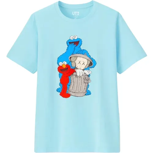 Kaws - Tops > T-Shirts - Blue - Kaws - Modalova