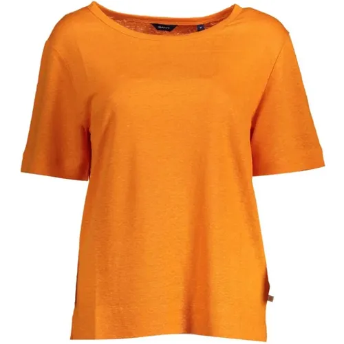 Gant - Tops > T-Shirts - Orange - Gant - Modalova