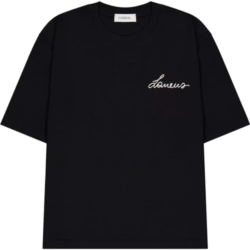 Laneus - Tops > T-Shirts - Black - Laneus - Modalova