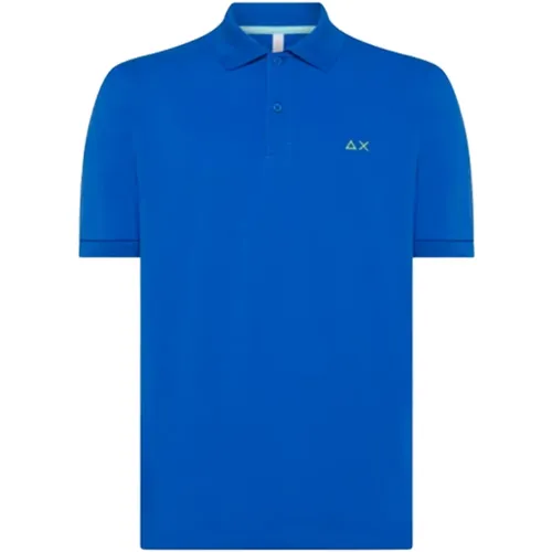 Sun68 - Tops > Polo Shirts - Blue - Sun68 - Modalova