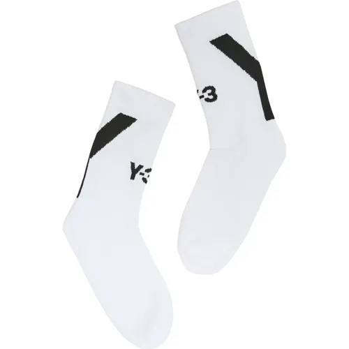 Y-3 - Underwear > Socks - White - Y-3 - Modalova