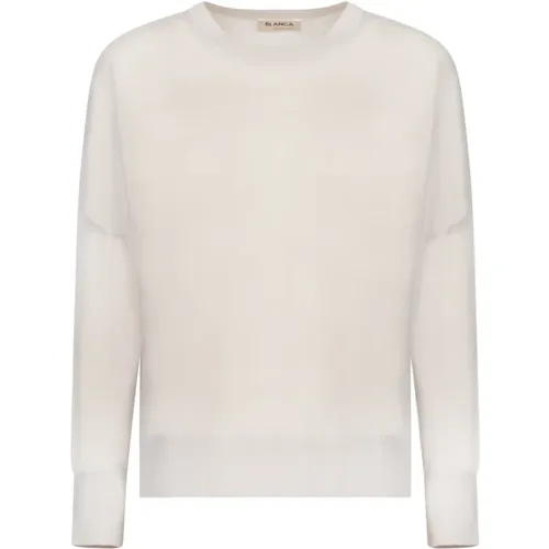 Knitwear > Round-neck Knitwear - - Blanca Vita - Modalova