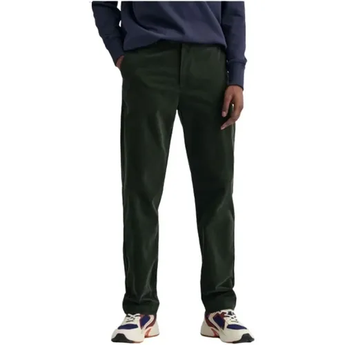 Gant - Trousers > Chinos - Green - Gant - Modalova