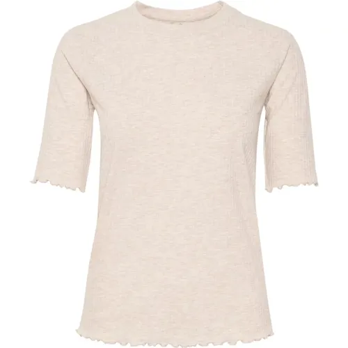 Kaffe - Tops > T-Shirts - Beige - Kaffe - Modalova