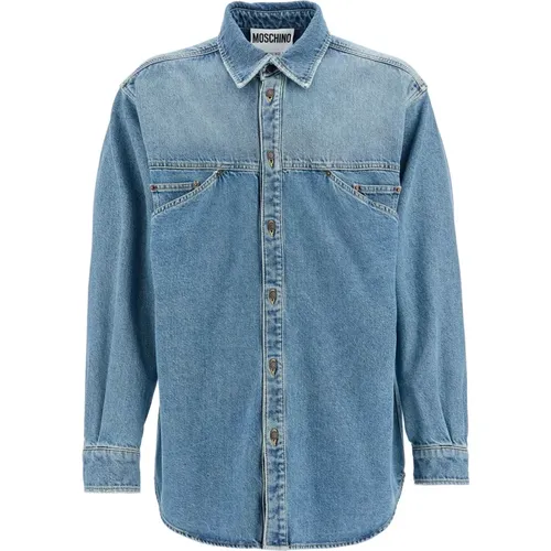 Shirts > Denim Shirts - - Moschino - Modalova