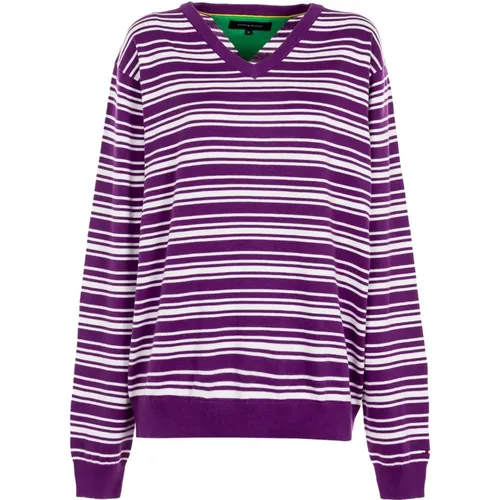 Knitwear > V-neck Knitwear - - Tommy Hilfiger - Modalova