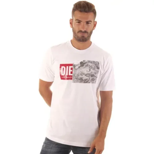 Diesel - Tops > T-Shirts - White - Diesel - Modalova