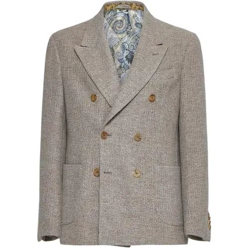 Etro - Jackets > Blazers - Beige - ETRO - Modalova