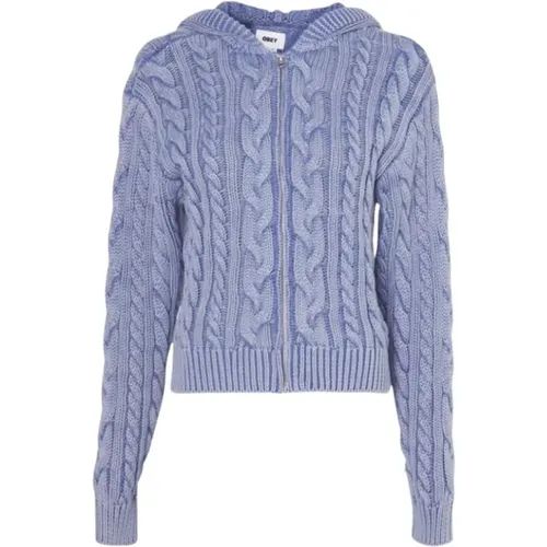 Knitwear > Cardigans - - Obey - Modalova