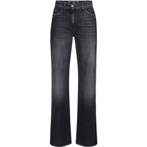 Jeans > Wide Jeans - - Elisabetta Franchi - Modalova