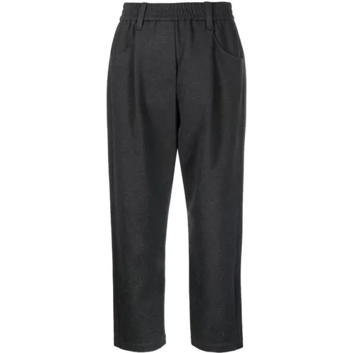 Trousers > Straight Trousers - - BRUNELLO CUCINELLI - Modalova