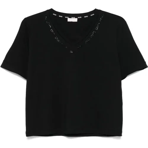 Liu Jo - Tops > T-Shirts - Black - Liu Jo - Modalova