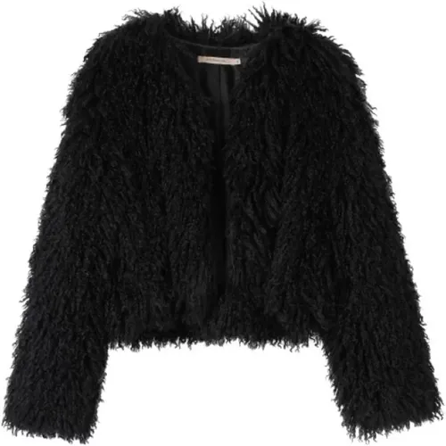 Jackets > Faux Fur & Shearling Jackets - - La Fée Maraboutée - Modalova