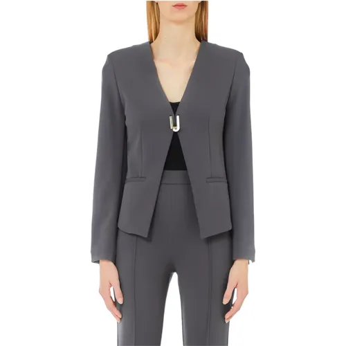 Liu Jo - Jackets > Blazers - Gray - Liu Jo - Modalova