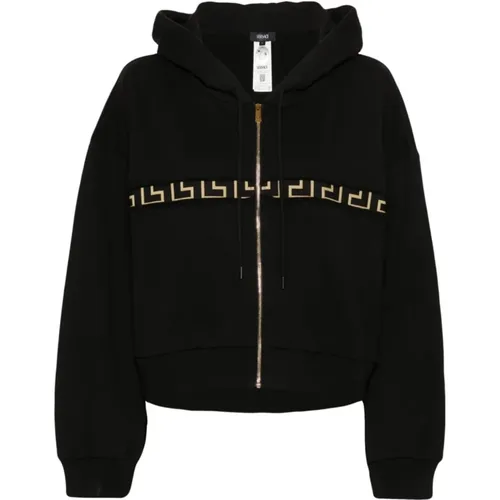 Sweatshirts & Hoodies > Zip-throughs - - Versace - Modalova