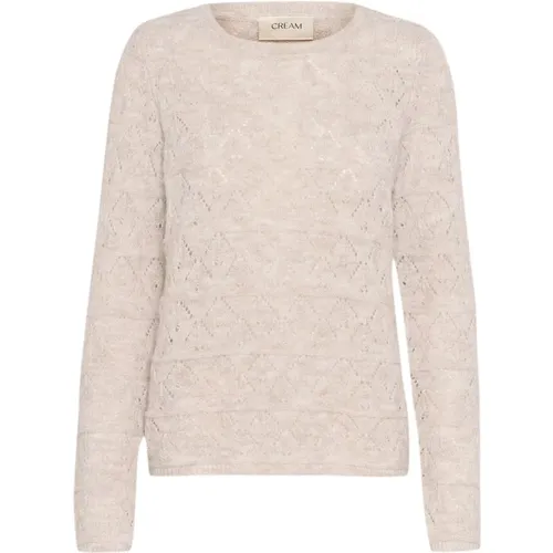 Knitwear > Round-neck Knitwear - - Cream - Modalova