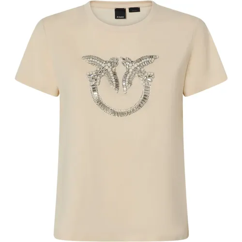 Pinko - Tops > T-Shirts - Beige - pinko - Modalova