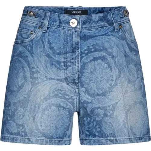 Shorts > Denim Shorts - - Versace - Modalova