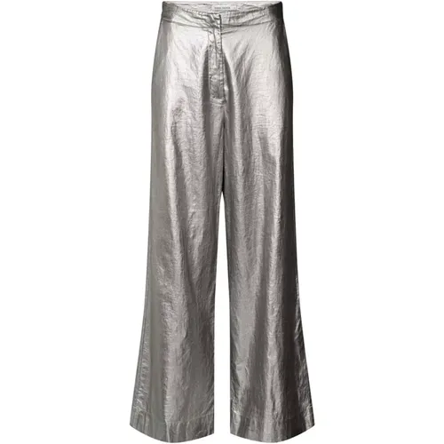 Trousers > Wide Trousers - - Rabens Saloner - Modalova