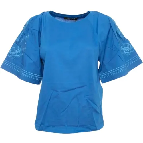 Max Mara - Tops > T-Shirts - Blue - Max Mara - Modalova