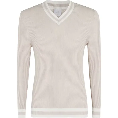 Knitwear > V-neck Knitwear - - Eleventy - Modalova