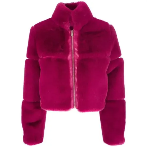 Jackets > Faux Fur & Shearling Jackets - - YES ZEE - Modalova