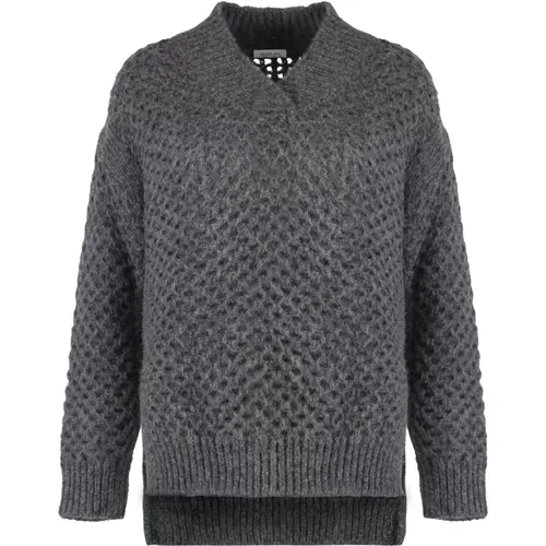 Knitwear > V-neck Knitwear - - Malo - Modalova