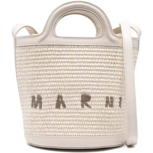 Marni - Bags > Handbags - Beige - Marni - Modalova