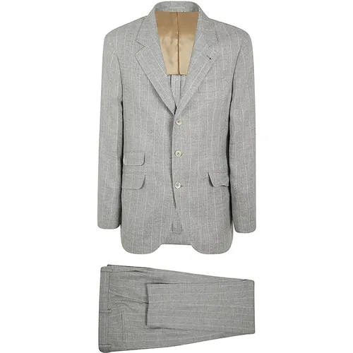 Suits > Suit Sets > Single Breasted Suits - - BRUNELLO CUCINELLI - Modalova