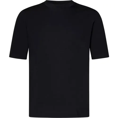 Malo - Tops > T-Shirts - Black - Malo - Modalova