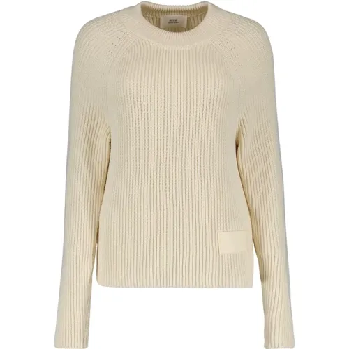 Knitwear > Round-neck Knitwear - - Ami Paris - Modalova