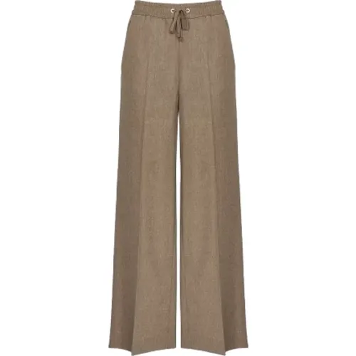 Trousers > Wide Trousers - - Lorena Antoniazzi - Modalova