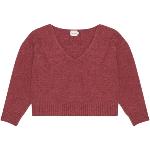 Knitwear > V-neck Knitwear - - The New Society - Modalova