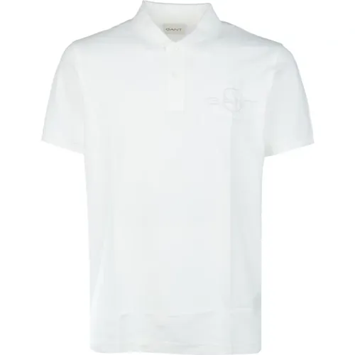 Gant - Tops > Polo Shirts - White - Gant - Modalova