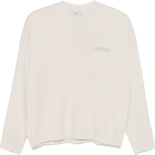 Knitwear > V-neck Knitwear - - PESERICO - Modalova