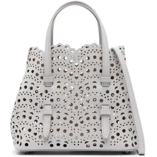 Alaïa - Bags > Handbags - Gray - Alaïa - Modalova