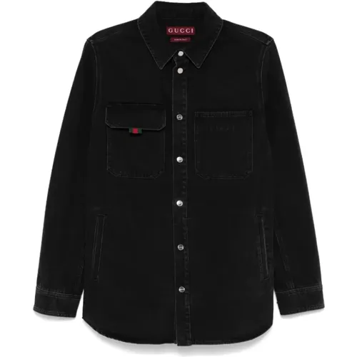 Shirts > Denim Shirts - - Gucci - Modalova