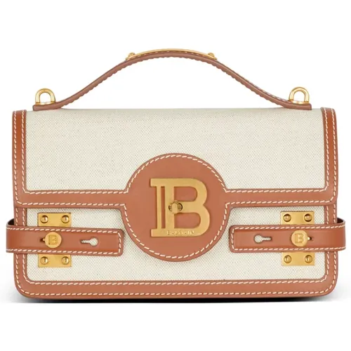 Balmain - Bags > Handbags - Beige - Balmain - Modalova