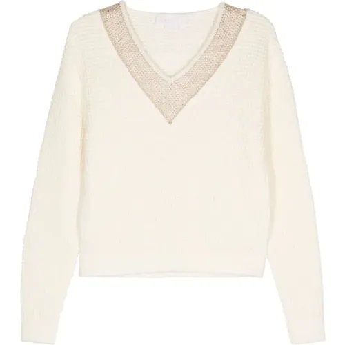 Knitwear > V-neck Knitwear - - Genny - Modalova