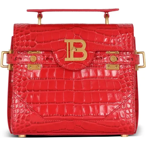Balmain - Bags > Handbags - Red - Balmain - Modalova