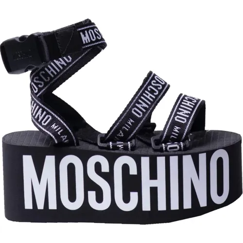 Shoes > Sandals > Flat Sandals - - Moschino - Modalova