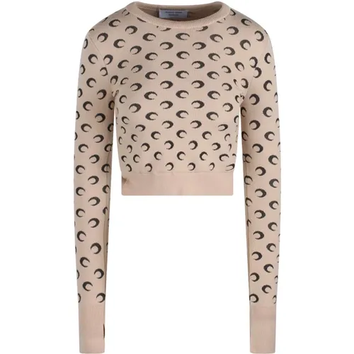 Knitwear > Round-neck Knitwear - - Marine Serre - Modalova