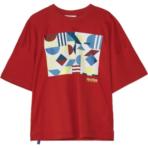 Max Mara - Tops > T-Shirts - Red - Max Mara - Modalova