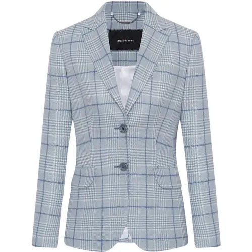 Kiton - Jackets > Blazers - Blue - Kiton - Modalova