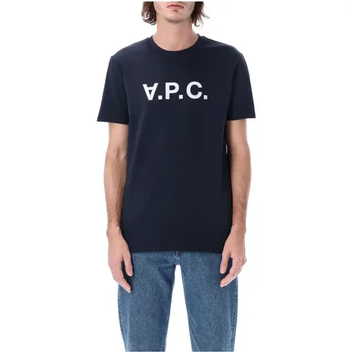 A.p.c. - Tops > T-Shirts - Blue - A.p.c. - Modalova