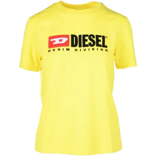 Diesel - Tops > T-Shirts - Yellow - Diesel - Modalova