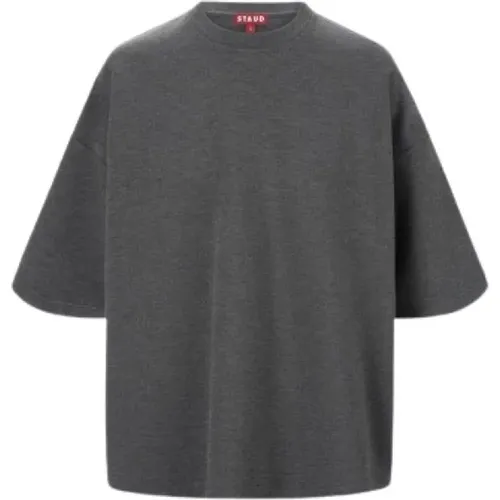 Staud - Tops > T-Shirts - Gray - Staud - Modalova