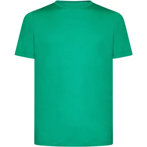 Malo - Tops > T-Shirts - Green - Malo - Modalova