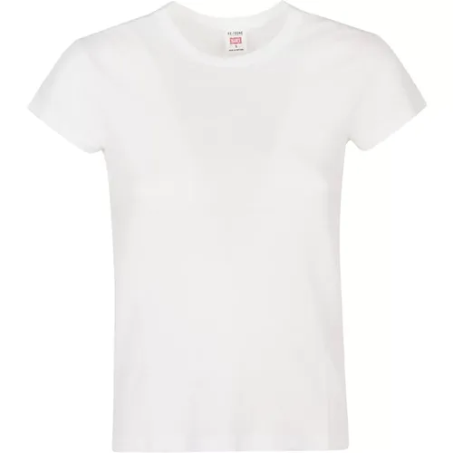 Re/Done - Tops > T-Shirts - White - Re/Done - Modalova